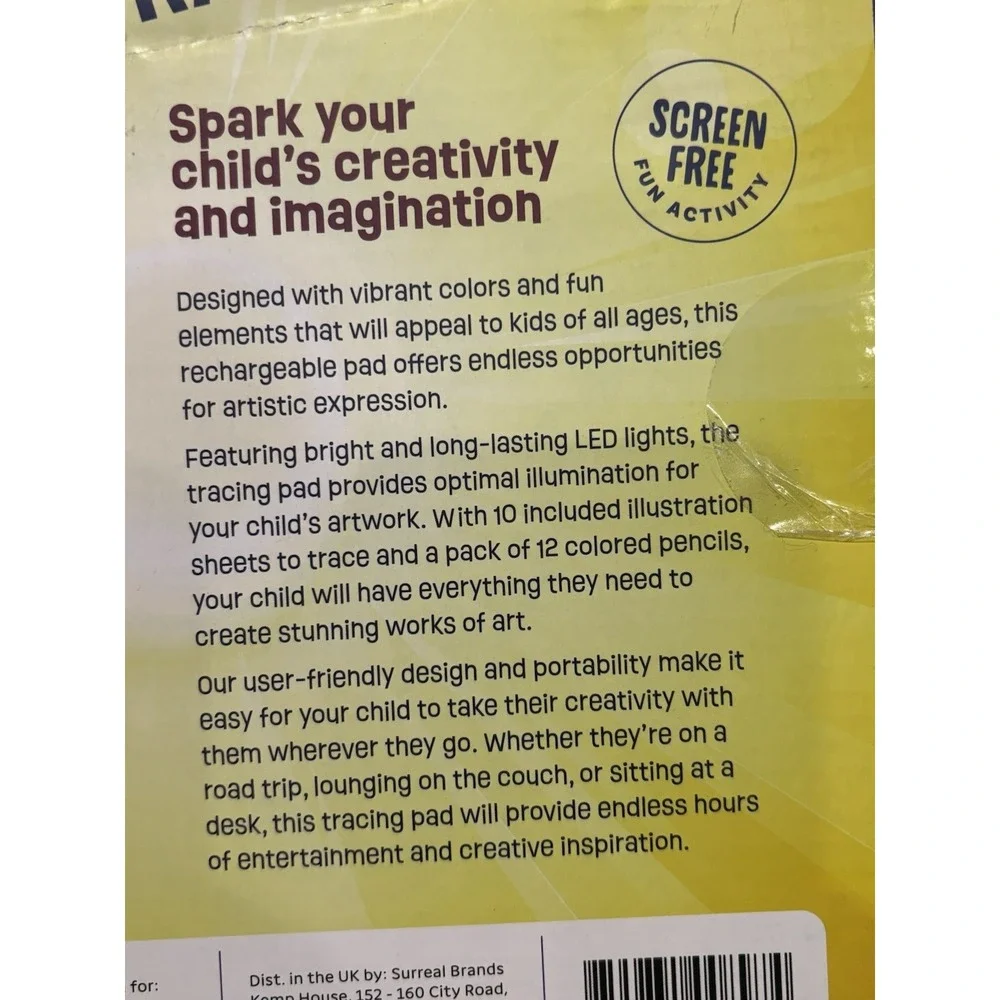 Light Up Tracing Pad for Kids - Arts & Crafts Writing Drawing kit for Girls, Boy
